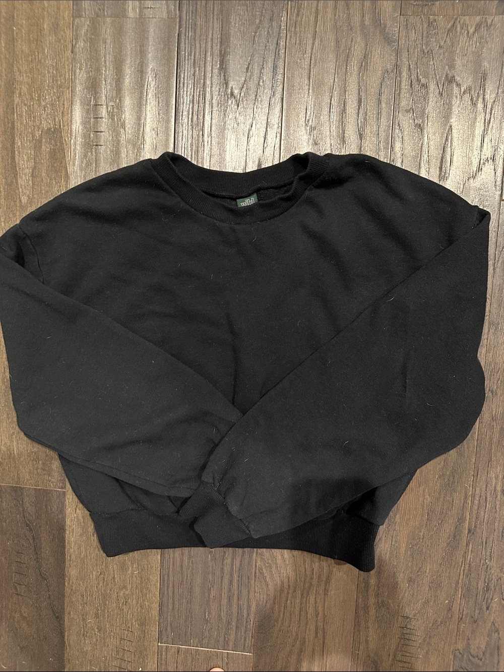 wild fable Minimal Black Crewneck Sweatshirt